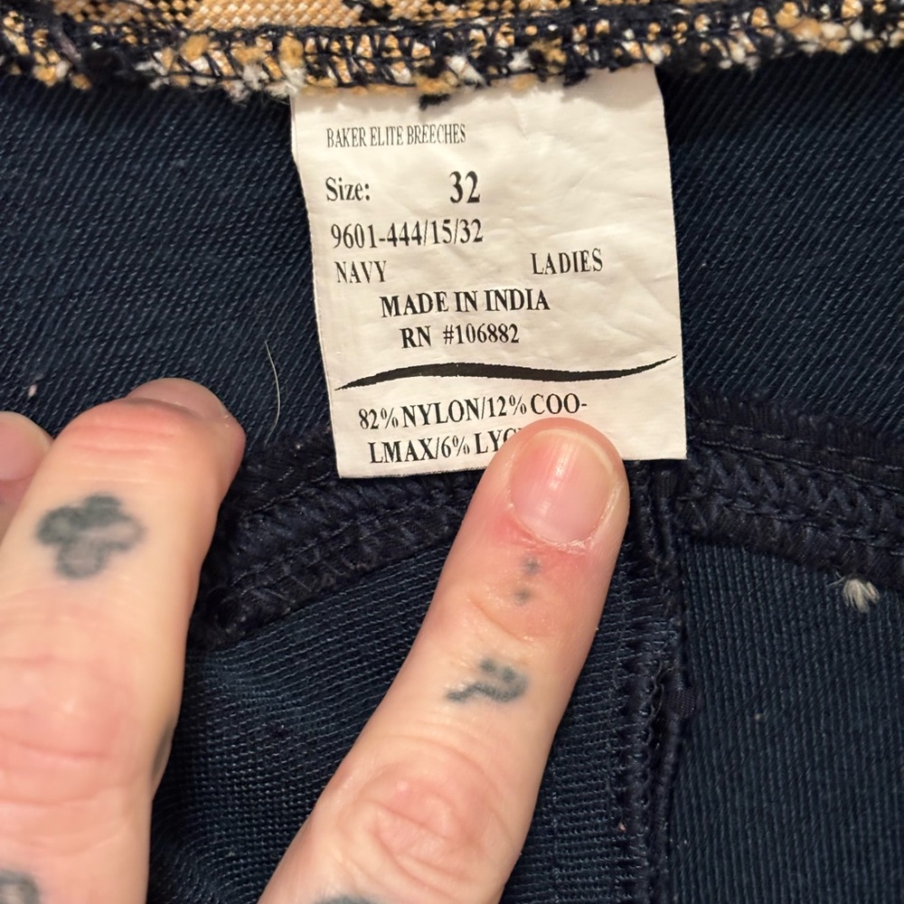 Bakers Black Joggers with Tan Plaid Detail - Picture 5 of 5